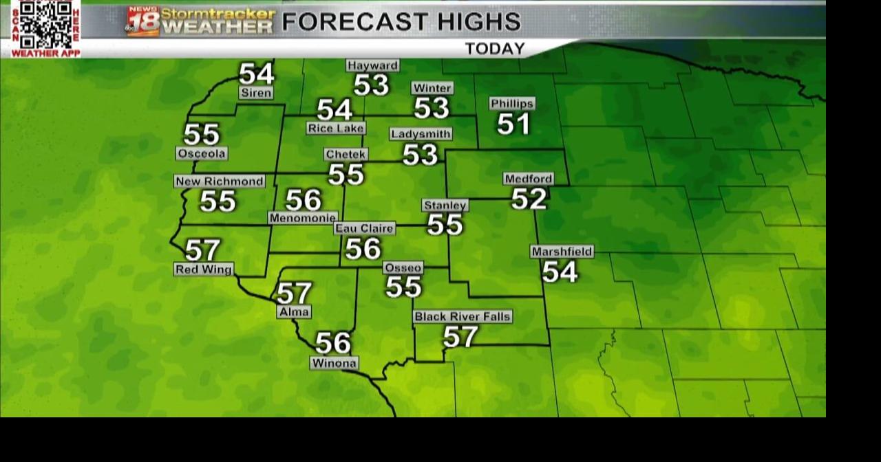 A sunny and mild Friday ahead; scattered light rain showers expected ...