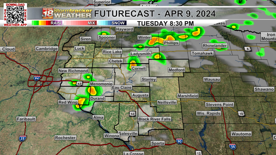 Milder weather expected going forward with a few rain chances sprinkled ...