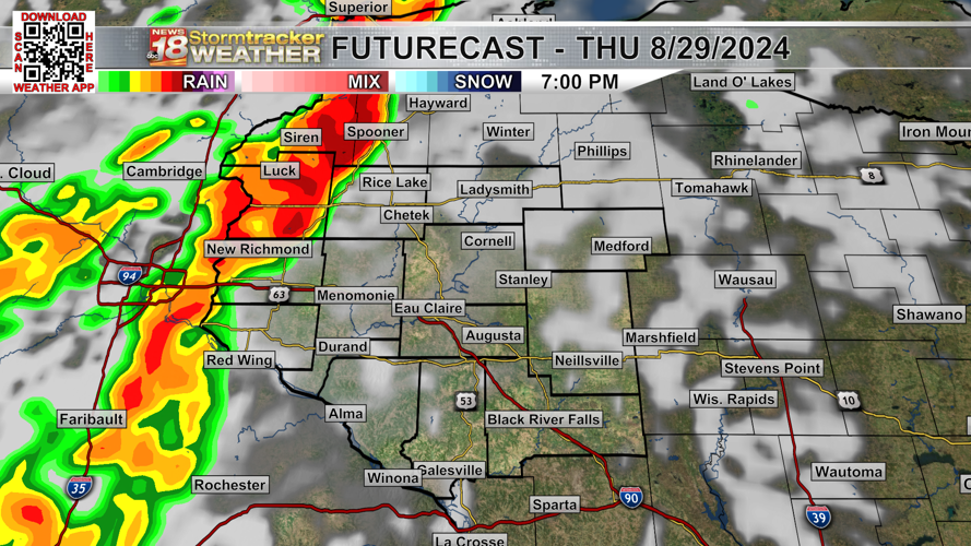 A mostly dry Wednesday ahead before rain and t-storm chances return ...