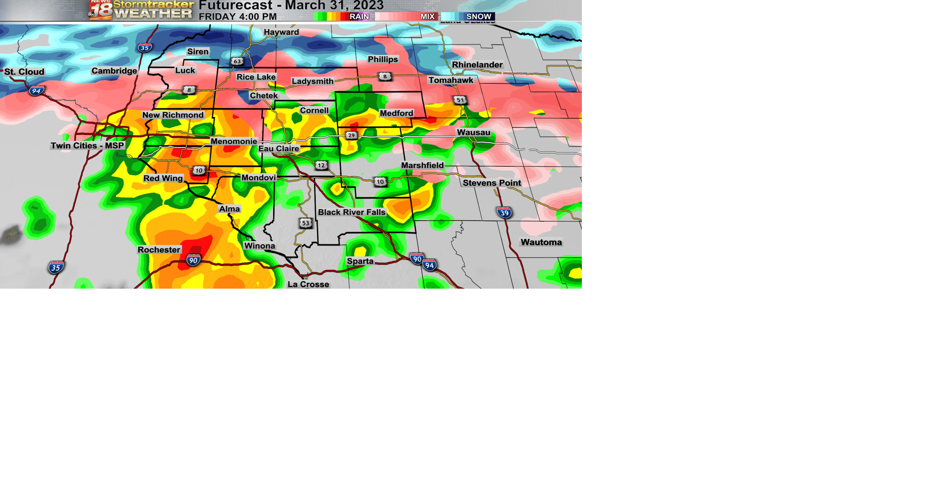 Snow, rain, thunder, wind, and more snow oh my! That's all in the