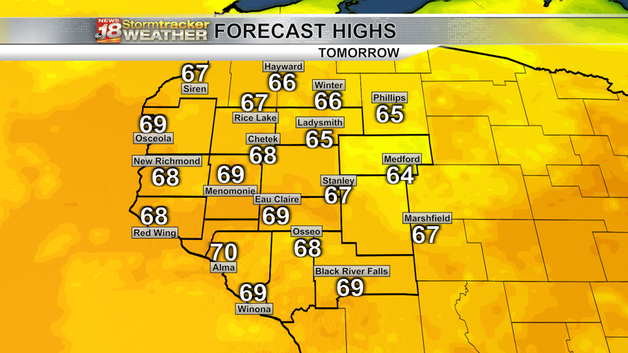 Milder weather expected going forward with a few rain chances sprinkled ...