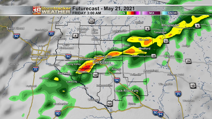 Wednesday was Eau Claire’s rainiest in 40 days and more is on the way