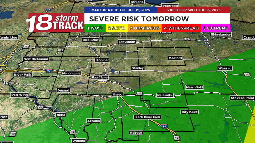 Bursts of heavy rain with scattered strong storms possible in spots as ...