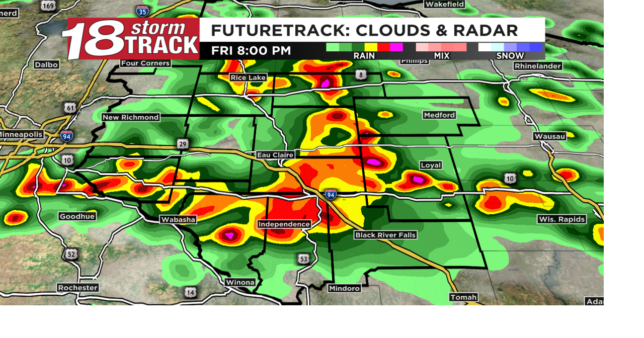 Isolated to scattered storms Friday evening; A dry weekend with some sunshine