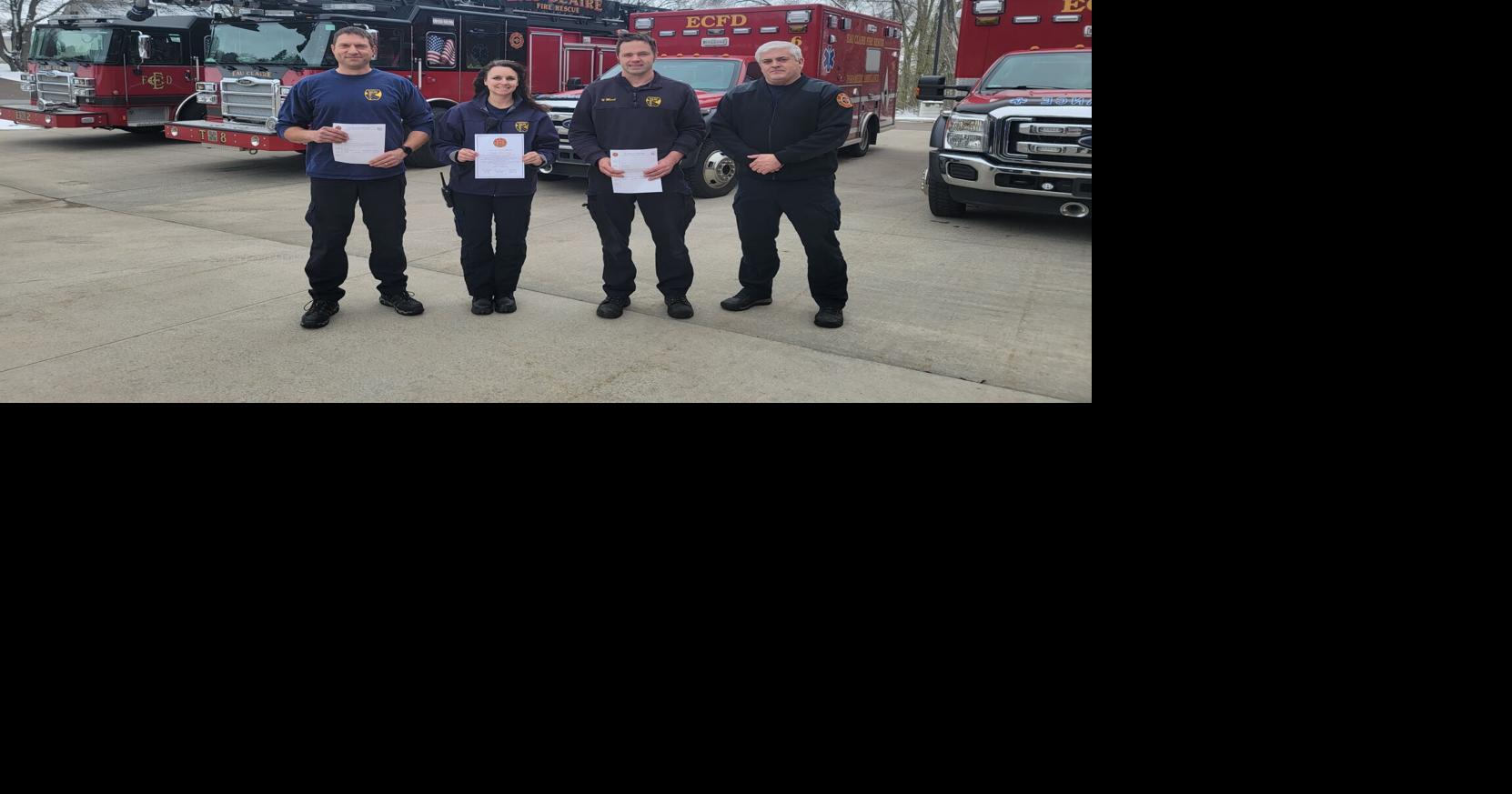 Eau Claire first responders recognized for rescuing boy from septic