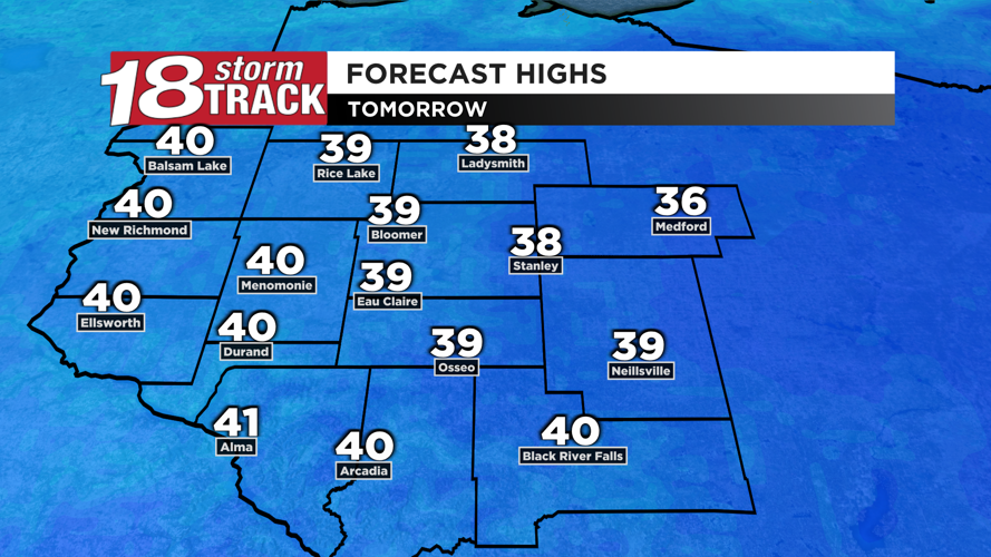 Tracking milder temperatures this week along with another clipper ...