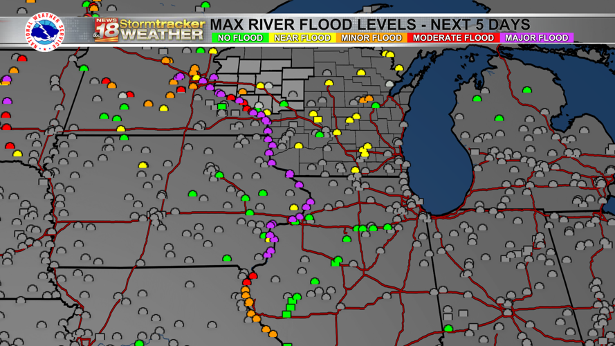 Rivers remain high with just one more dry day in the forecast before ...