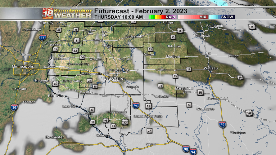Eau Claire ends 64 hour streak with subzero feels like temp, but another burst of arctic air