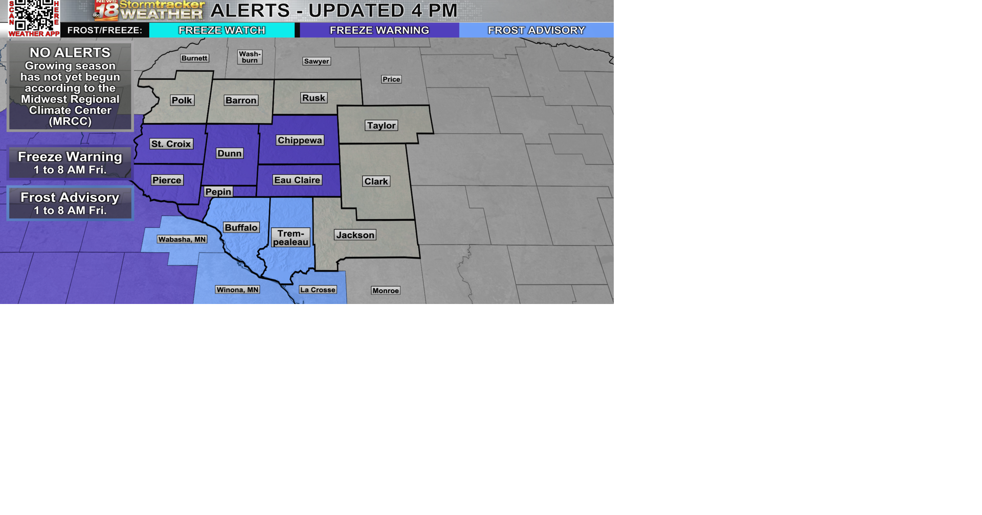 Freeze Warnings and Frost Advisories are in effect for areas where ...
