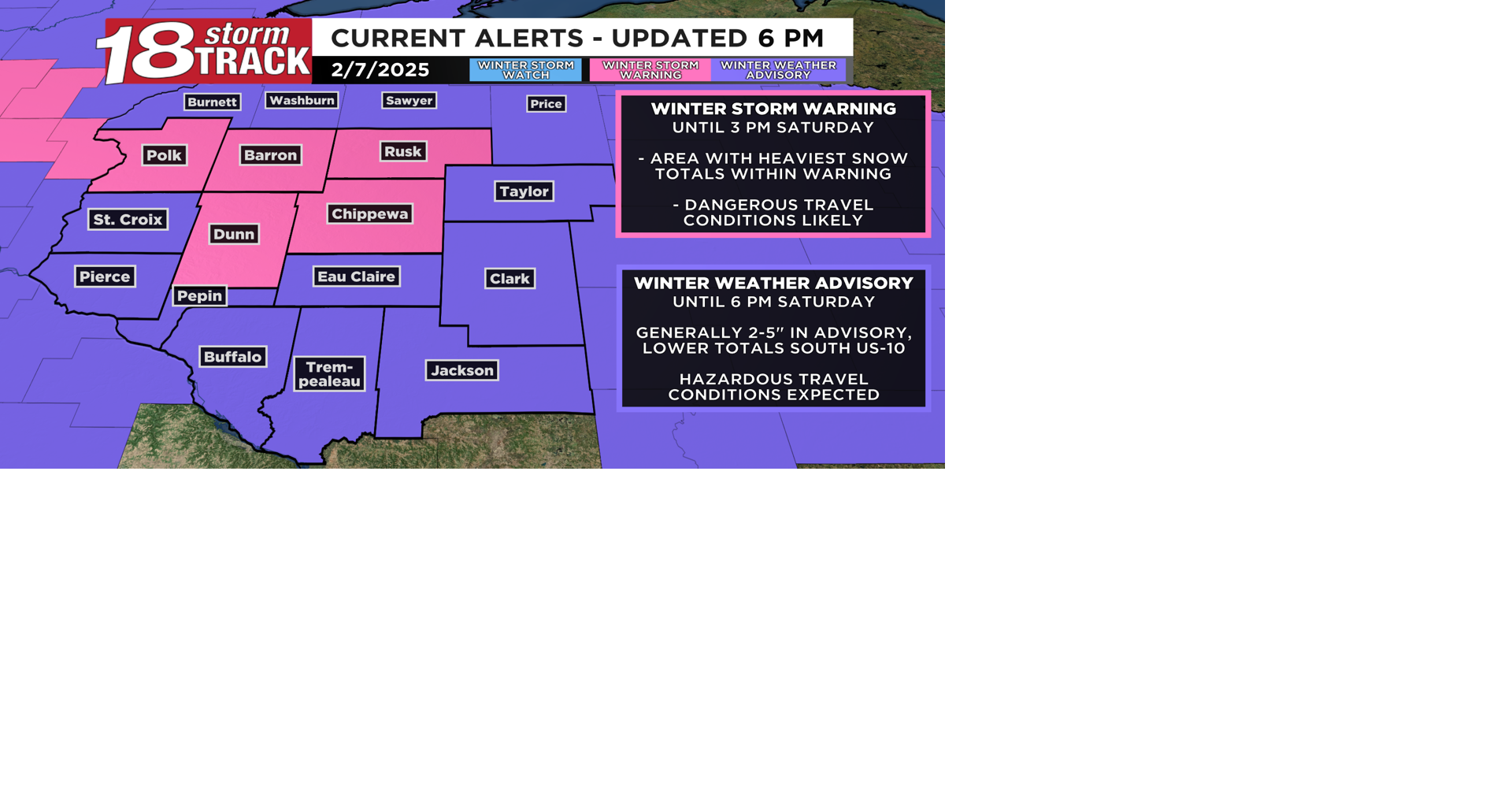 Winter Storm Warning issued for parts of Western Wisconsin through ...