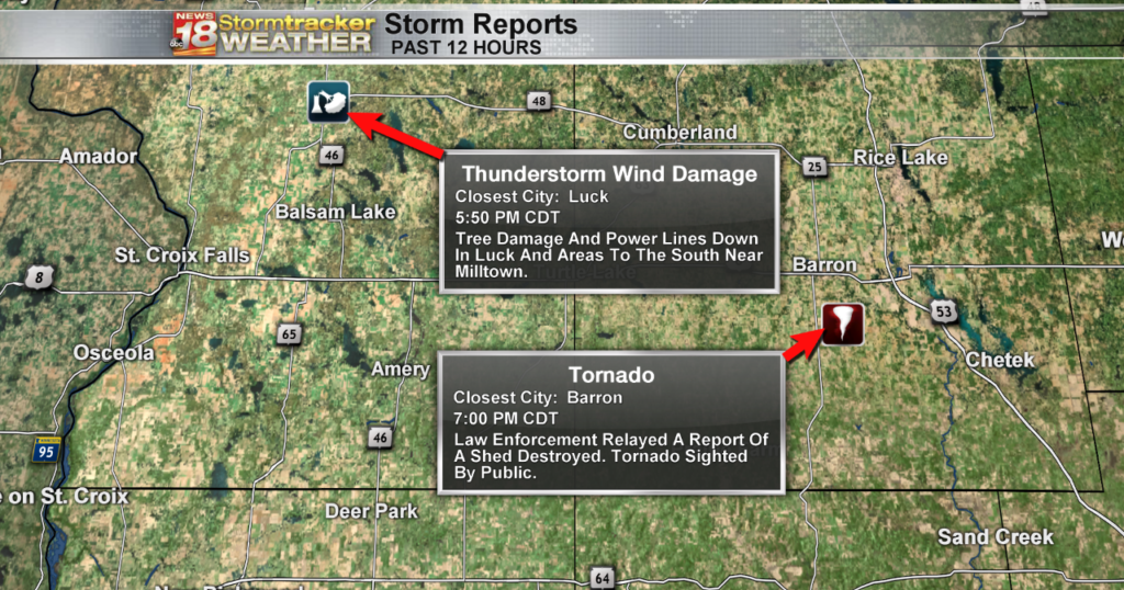 Possible tornado and straight line wind gusts responsible for damage ...