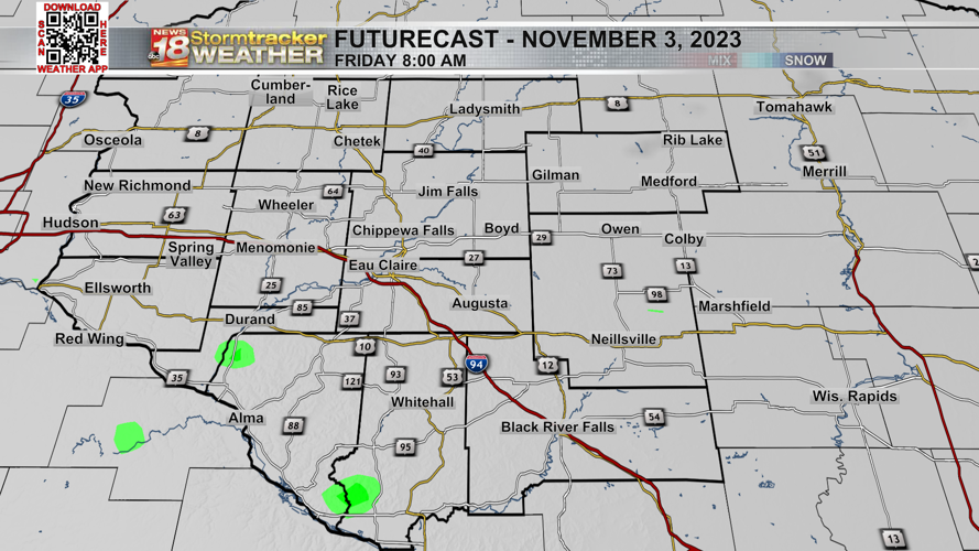 Eau Claire saw 7th largest spread in observed temperatures in October, more rain/snow chances on