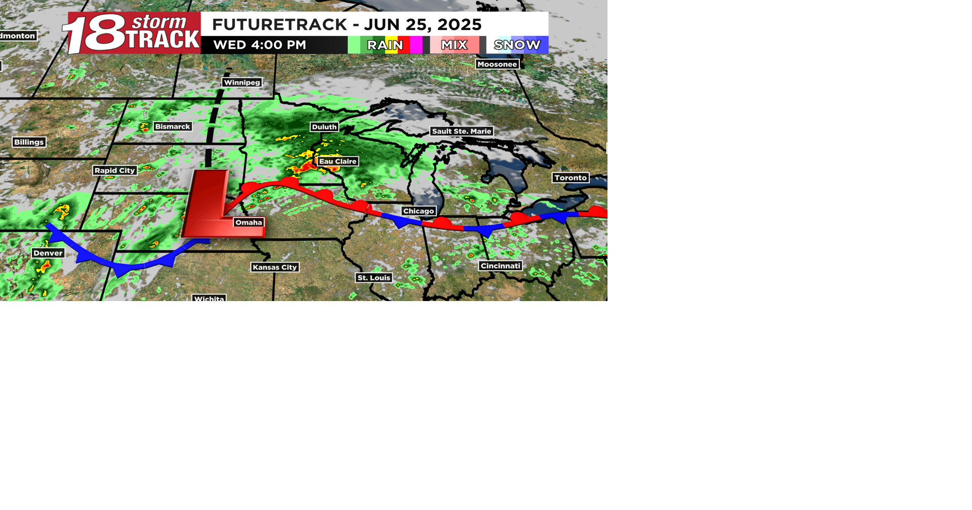 Periods of rain and storms (some heavy) today and Thursday; low end ...