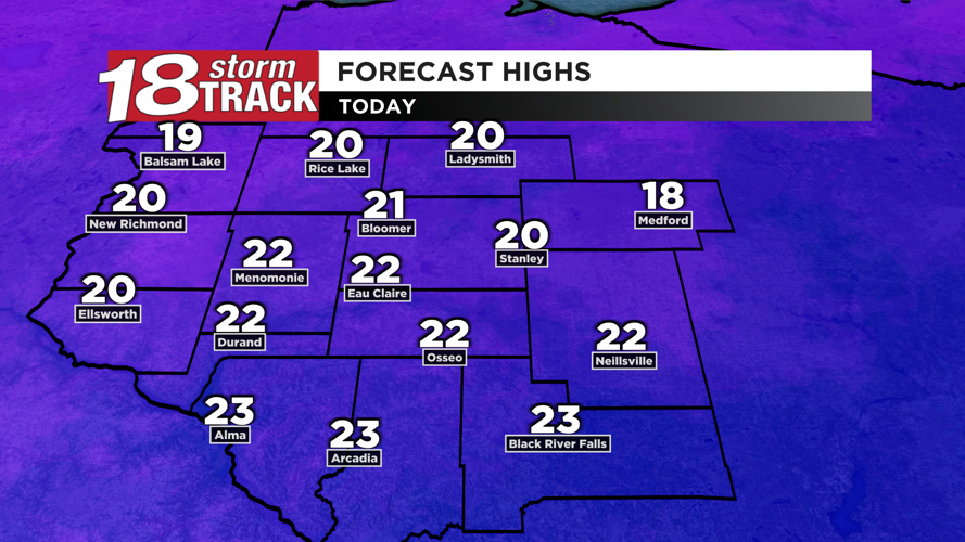 Slightly below average temps expected through midweek before we go ...
