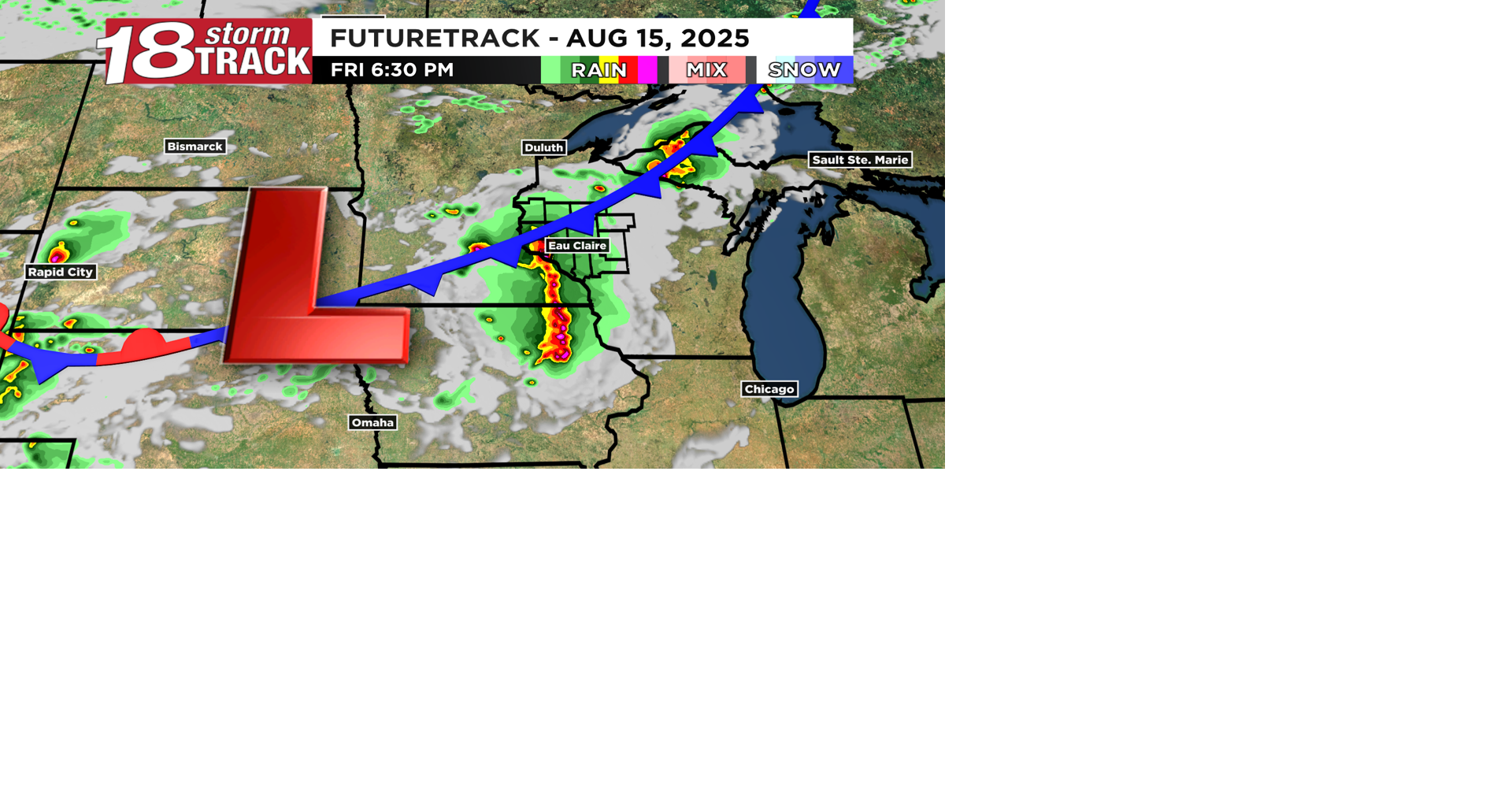 Periods of showers and storms expected Friday evening through Monday ...