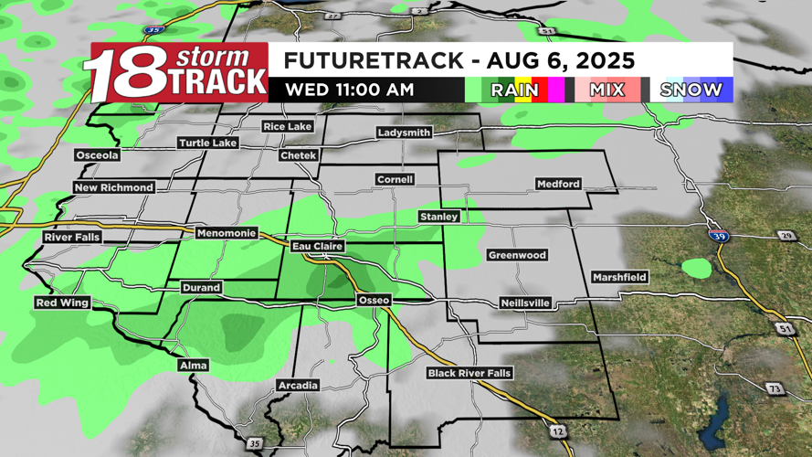 A warmer and more humid weather pattern begins Wednesday along with ...