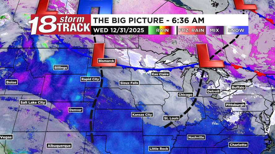 Western Wisconsin to see colder air and some light snow showers to end ...