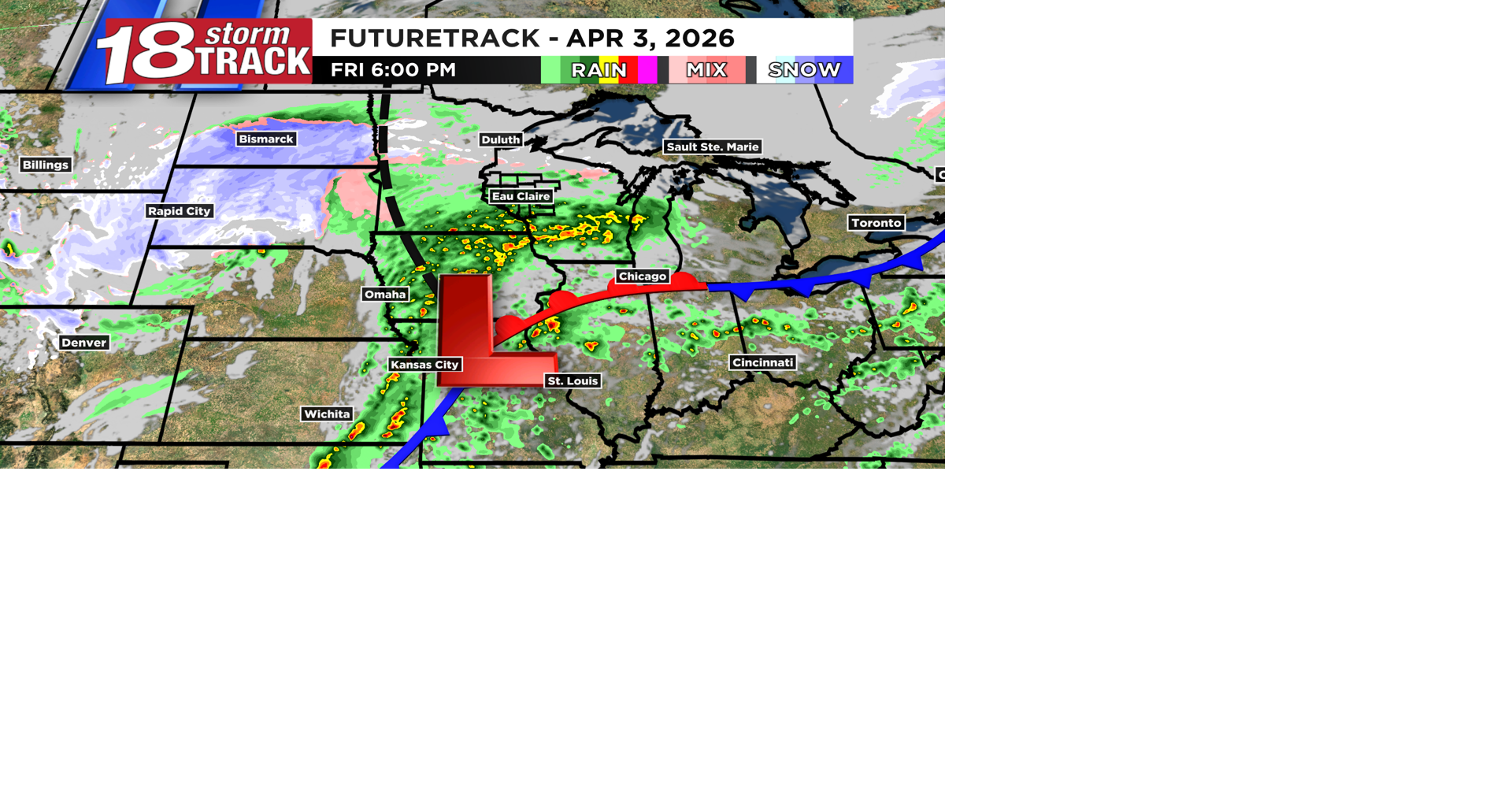 System number two set to bring rain, a few thunderstorms and some ...