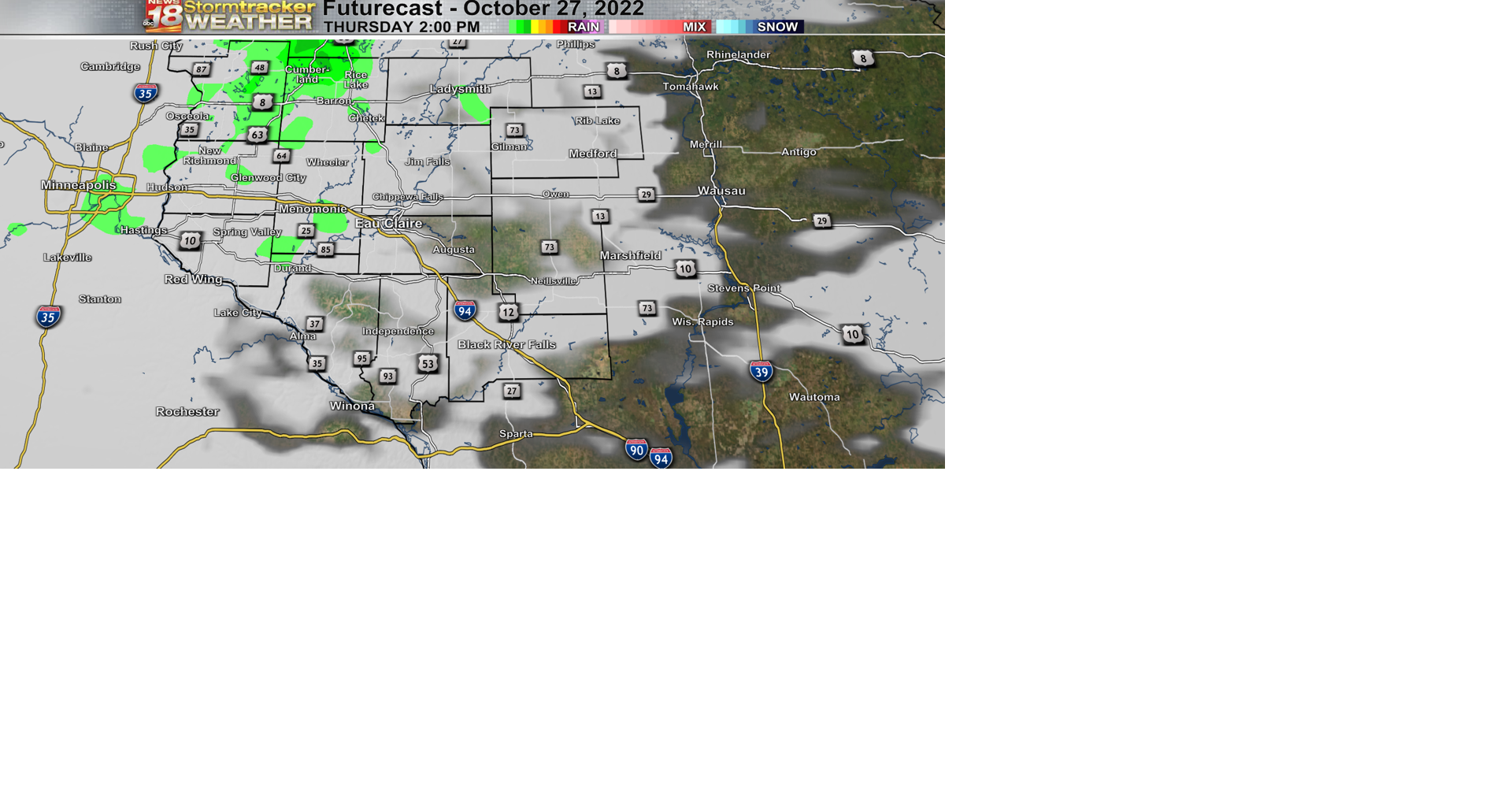 We're trading in more cloud cover and a few sprinkles for warmer temps ...