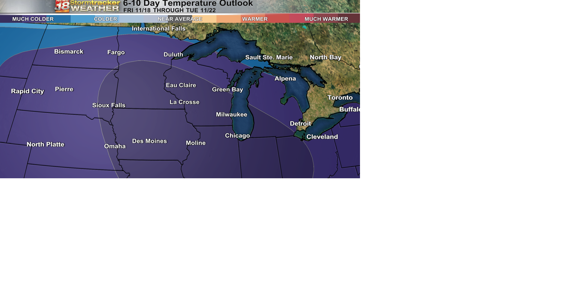 Next week continues cold temps, but adds a couple of more snow chances ...