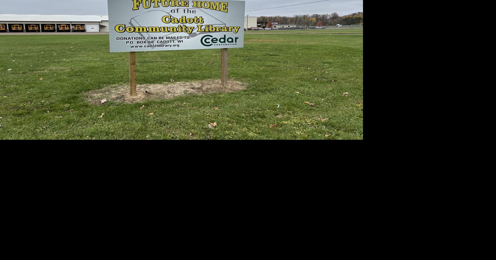 Plans are underway for a new public library in Cadott, but donations