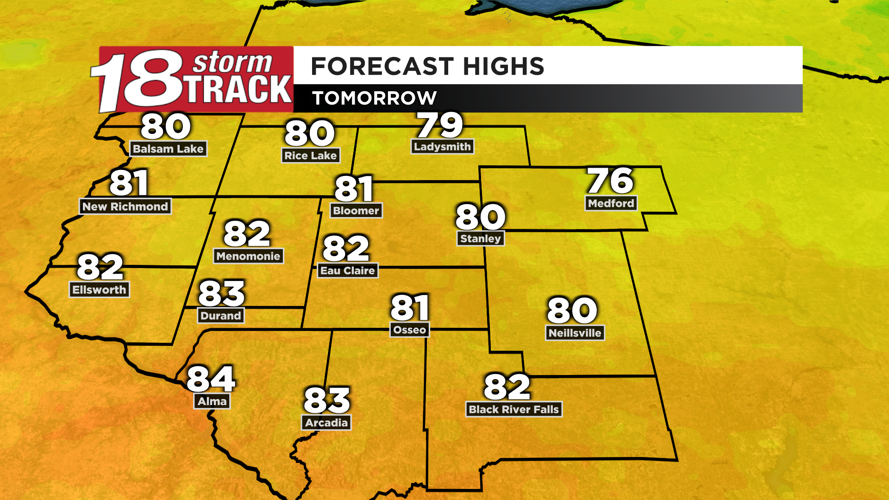 Highs in the 80s and humid conditions set to return after today | 18 ...
