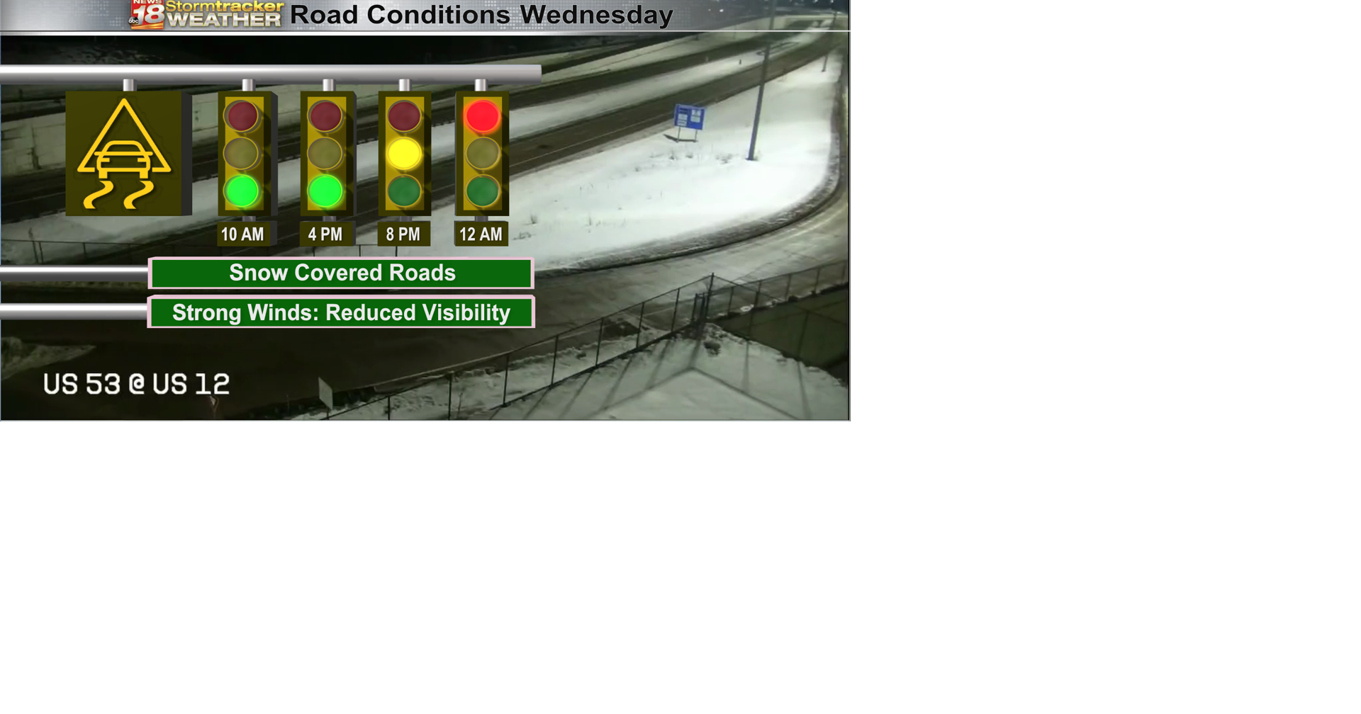 Heavy snowfall and strong winds bringing hazardous road conditions ...