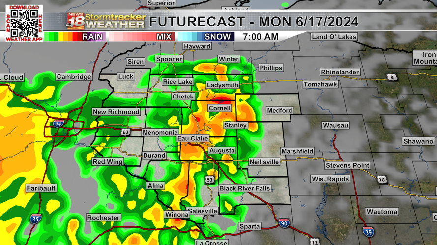Periods of showers and thunderstorms to begin the week; threat for ...