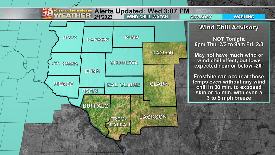 Eau Claire ends 64 hour streak with subzero feels like temp, but