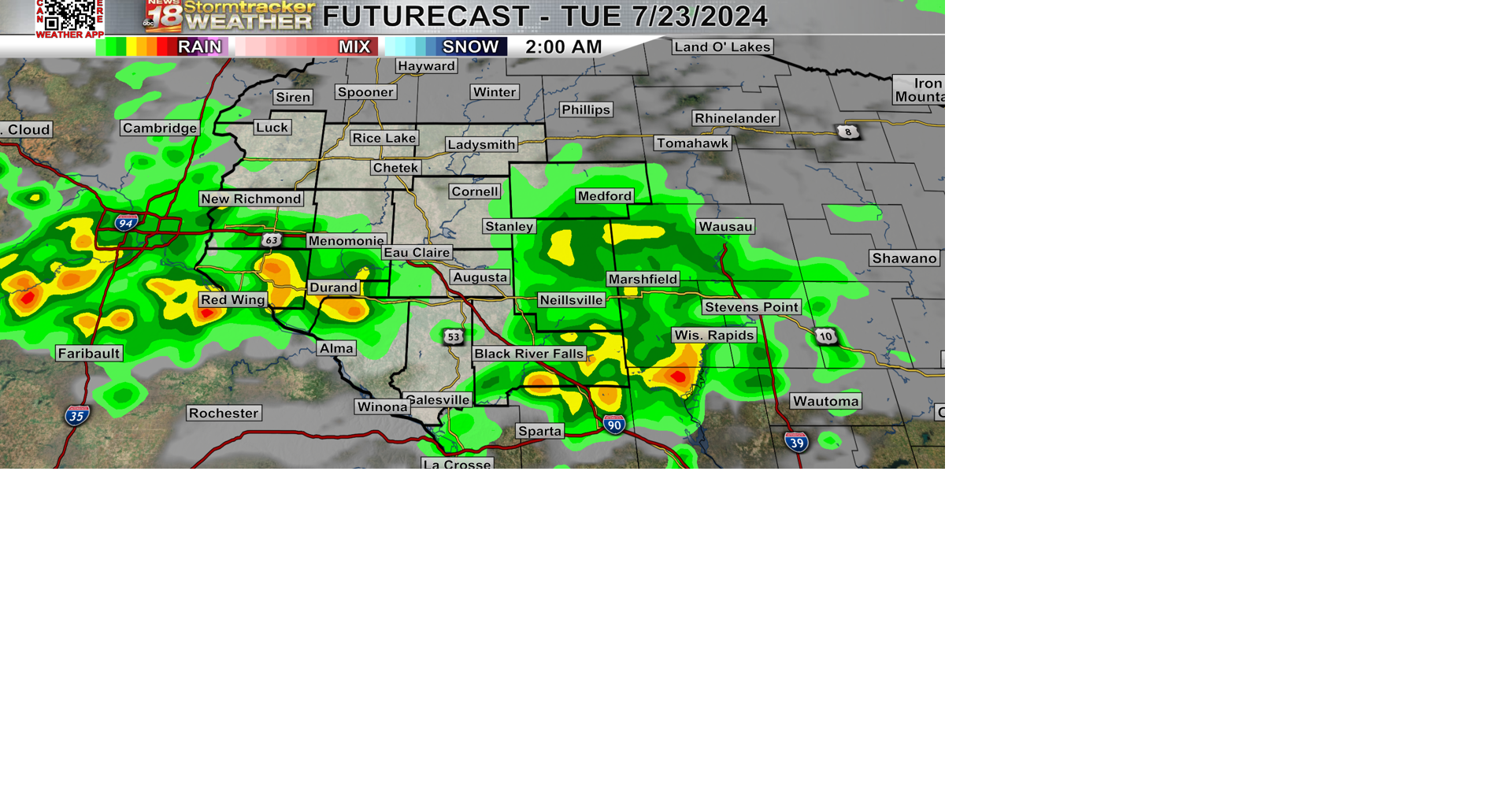 Scattered showers Monday night into Tuesday with chances for patchy fog ...