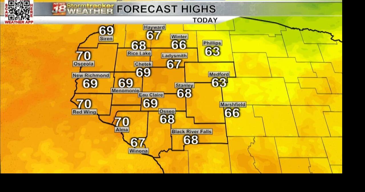 Temperatures slowly warming up as the week progresses on | 18 Storm ...