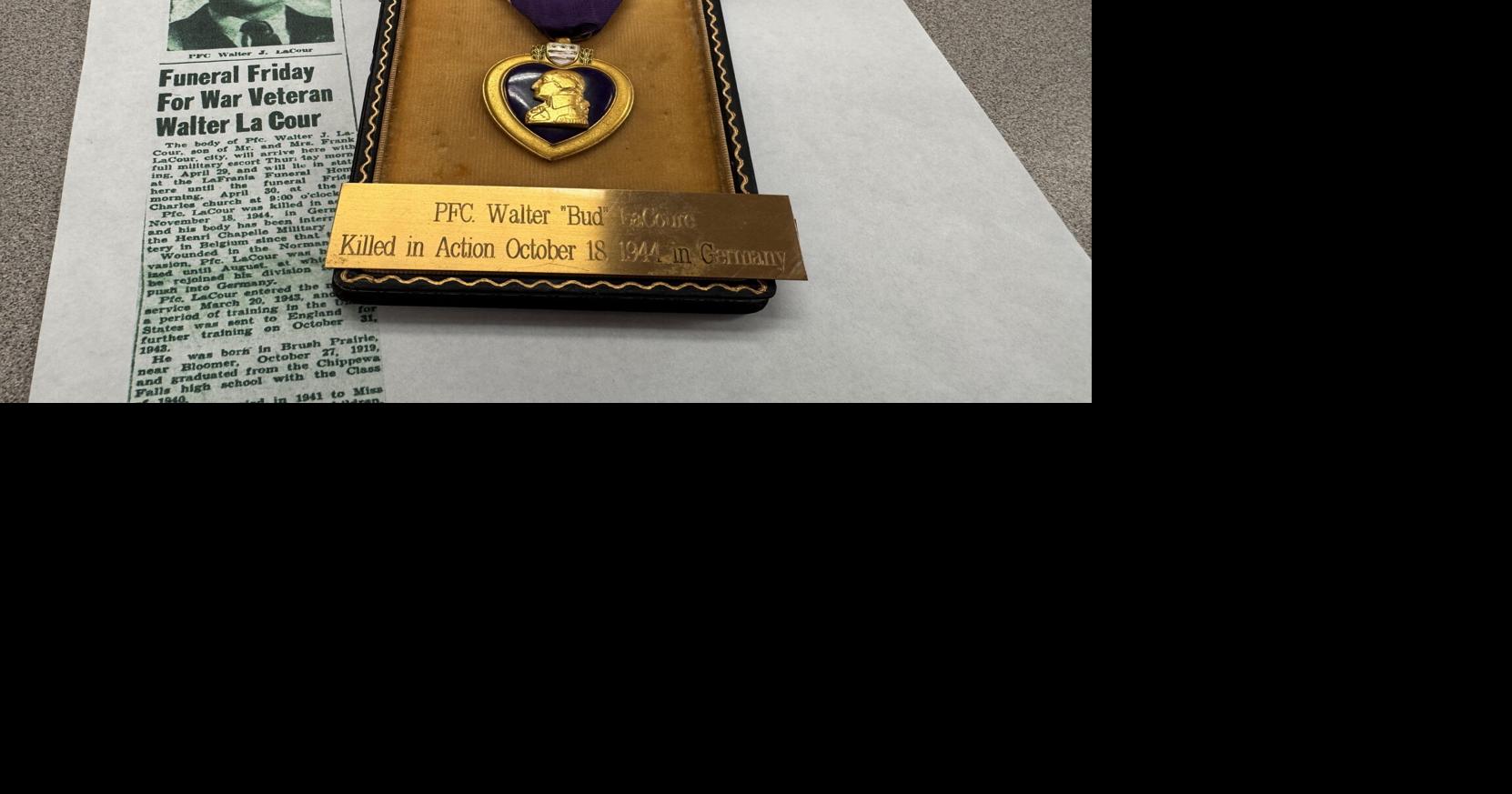 Chi-Hi students work to return Purple Heart to fallen soldier's family