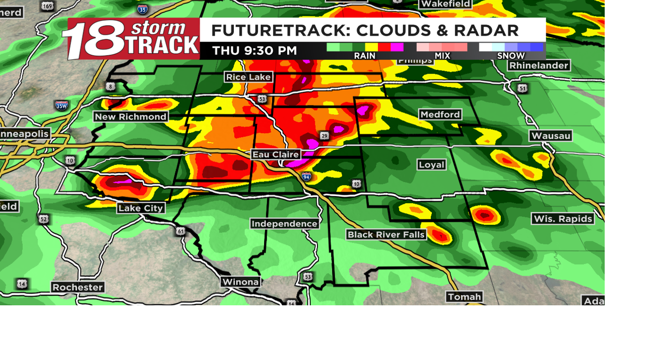 Scattered thunderstorms throughout Thursday evening that may become ...