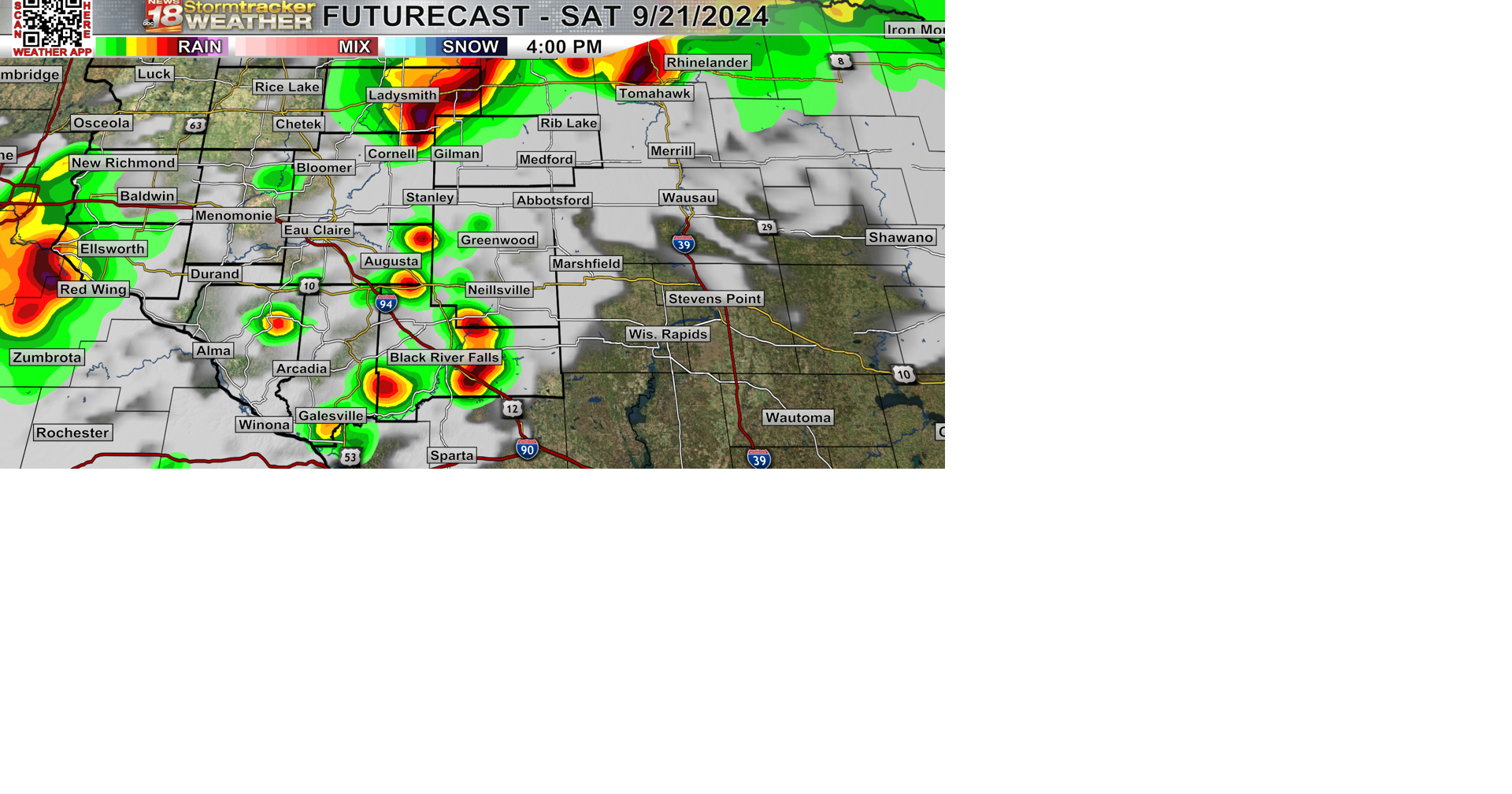 Saturday will get humid again with the chance for scattered showers and ...