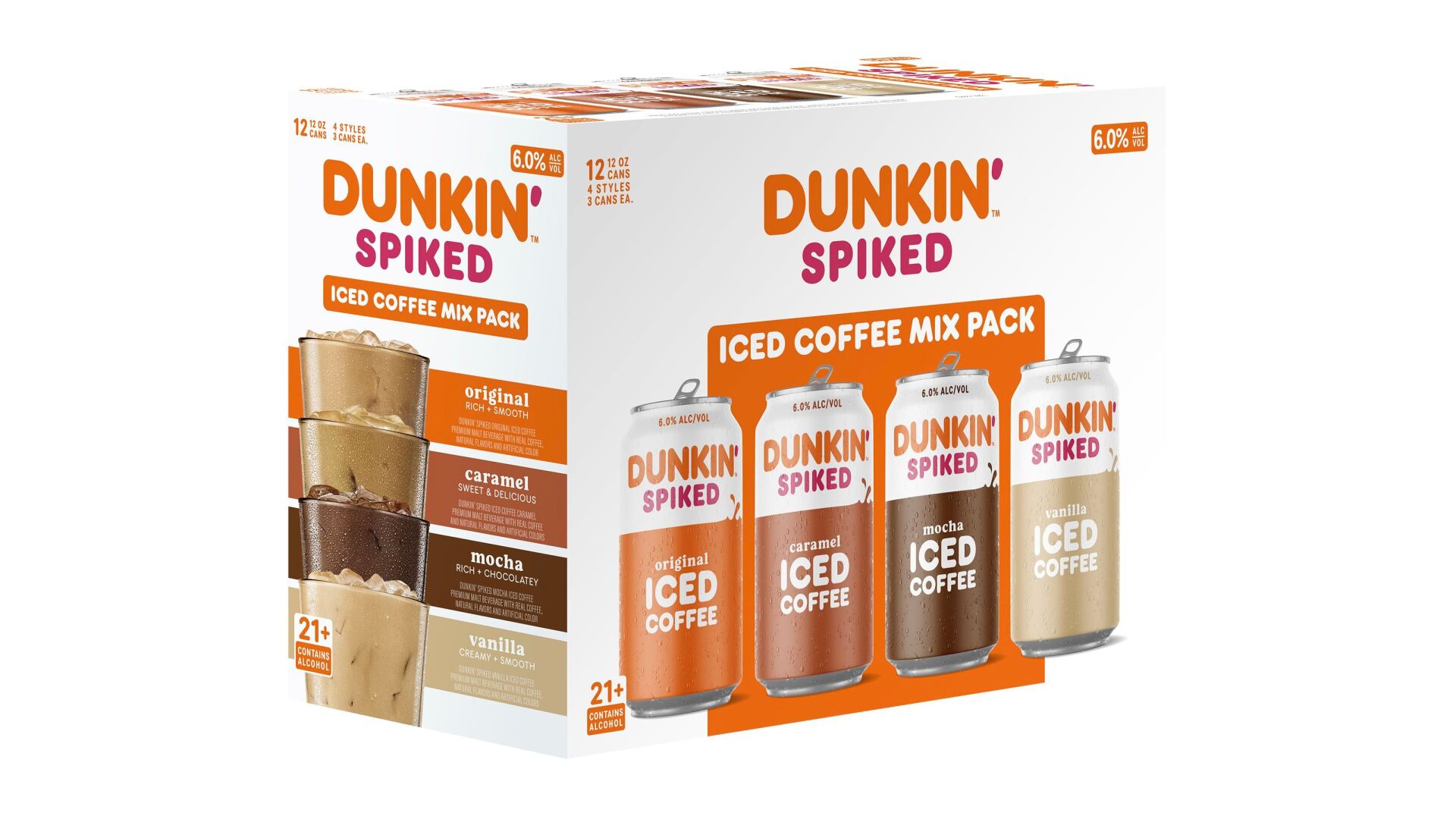 Dunkin is releasing boozy versions of their iced coffees and teas