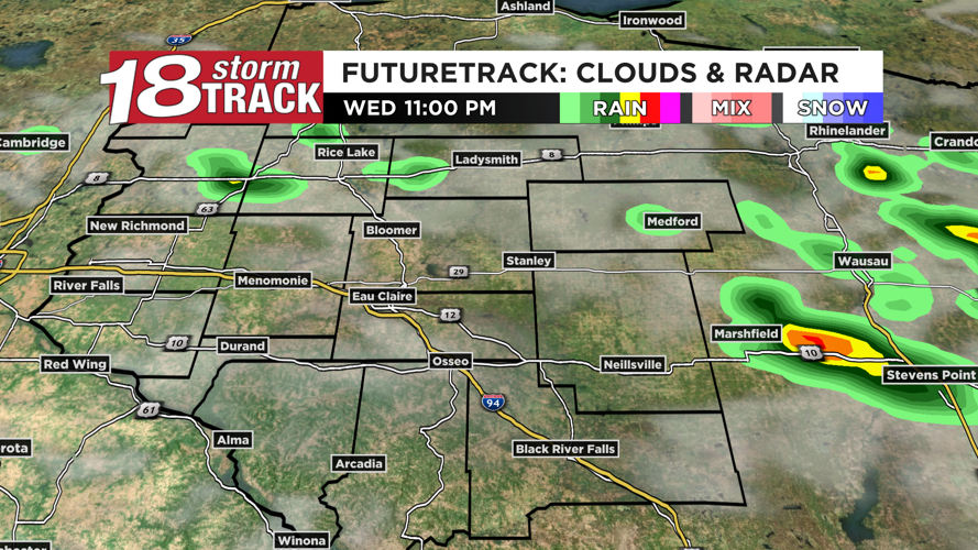 A bit warmer and humid Wednesday ahead of an overnight cold front with ...