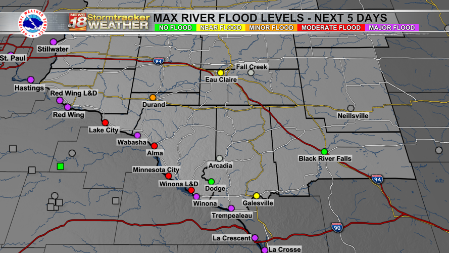 Rivers remain high with just one more dry day in the forecast before ...