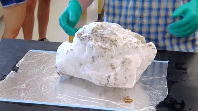 Scientists confirm 12 pound ice chunk was of atmospheric origin