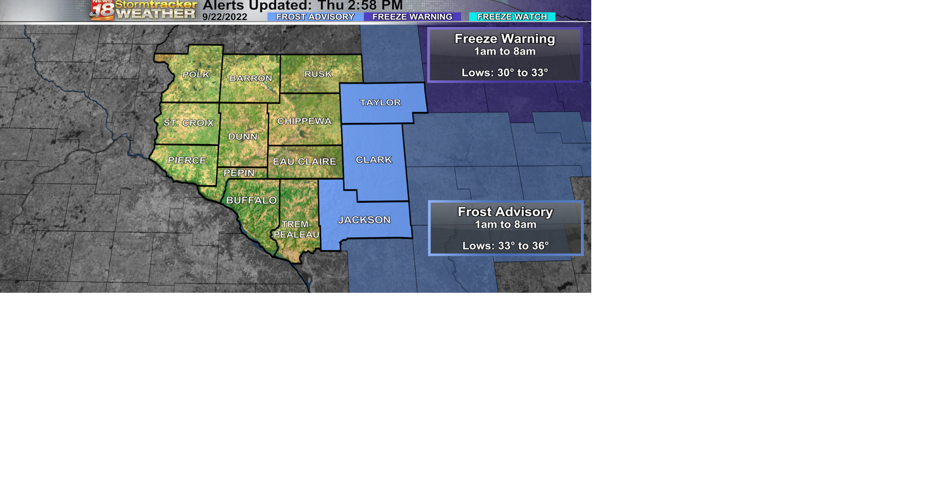 Frost Advisory issued tonight through tomorrow morning: cover up/bring ...