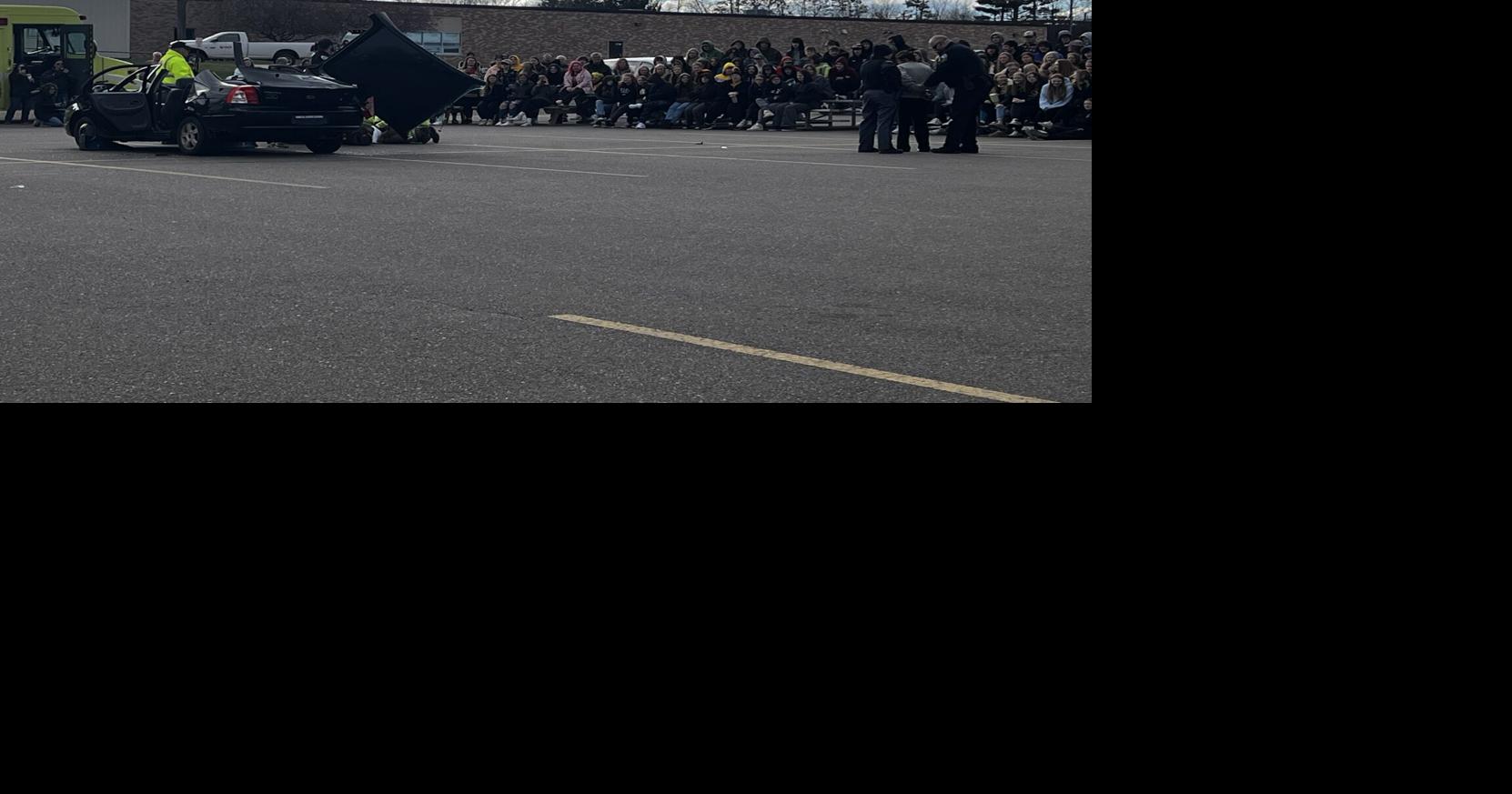 Mock car crash held ahead of prom season at Cadott High School