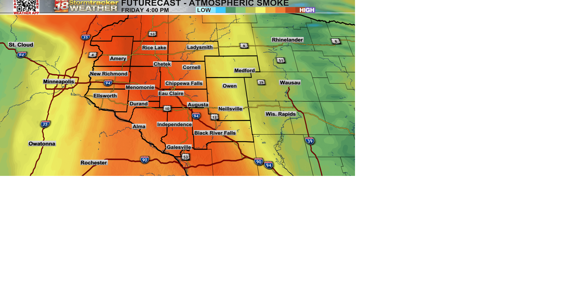 Air quality issues to return for the next few days; stretch of hot and ...
