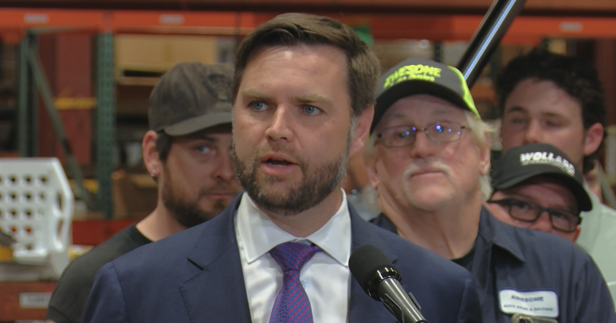 Vance Harris Rally Vance sends contrasting message speaking on same day as Harris rally ...