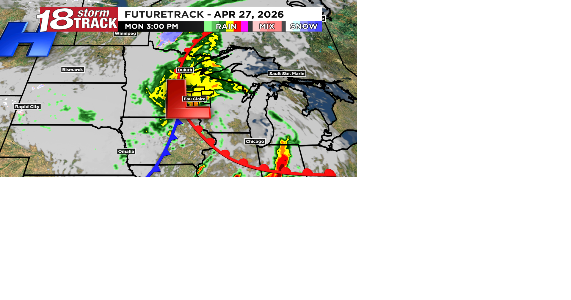 Tracking showers and thunderstorms in the forecast to begin the week ...