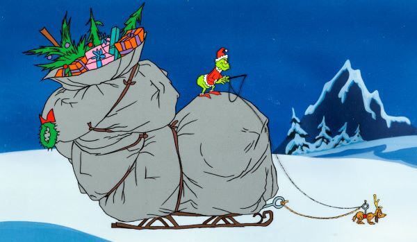 how the grinch stole christmas dog sleigh