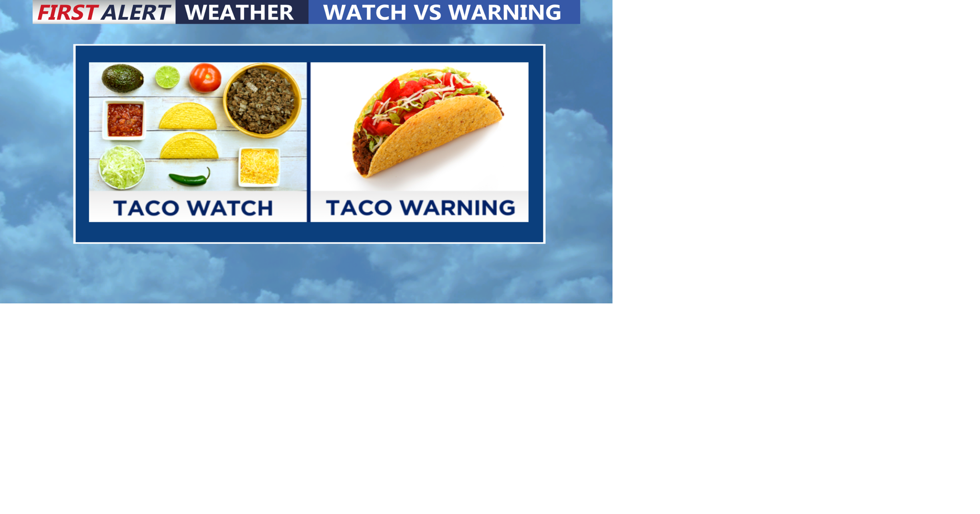 Let's TacoBout Tornado Watches vs Warnings News