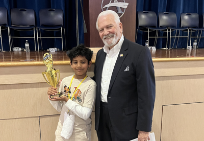 Vihaan Jagadeesh wins the Sussex County Regional Spelling Bee
