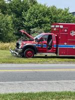 Route 9 closed Monday afternoon following ambulance crash