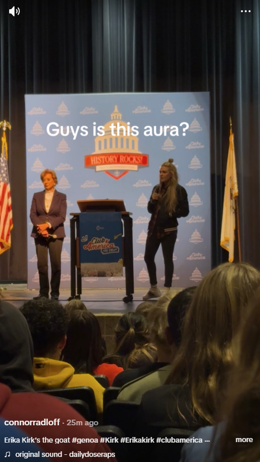 Erika Kirk reportedly appears at Genoa-Kingston Club America event ...