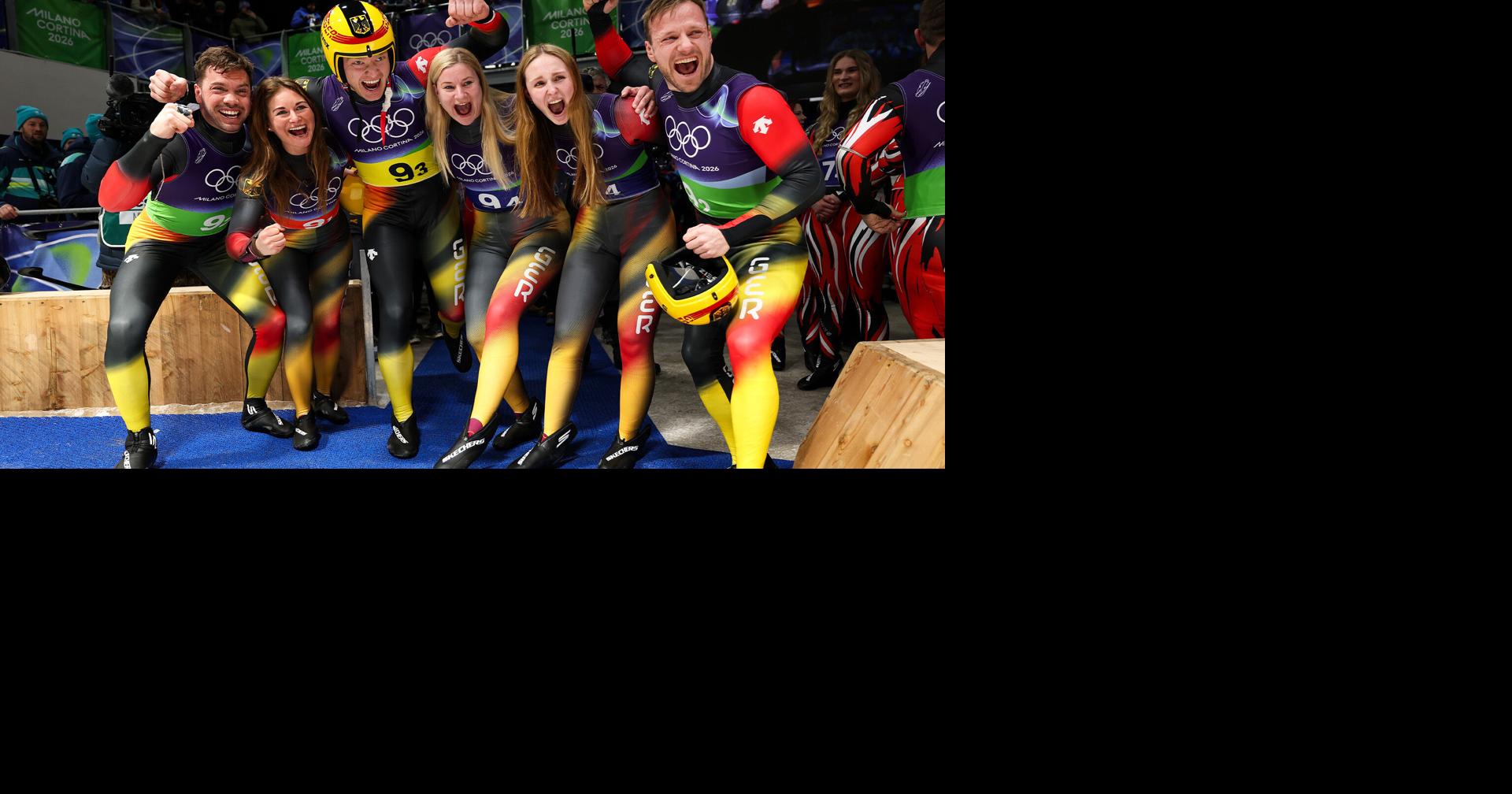 Germany wins fourth straight luge team relay gold, stays undefeated in event