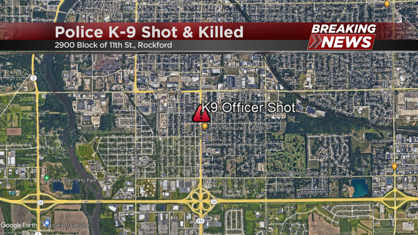 Rockford Police K-9 Officer Shot and Killed, Suspected Gunman